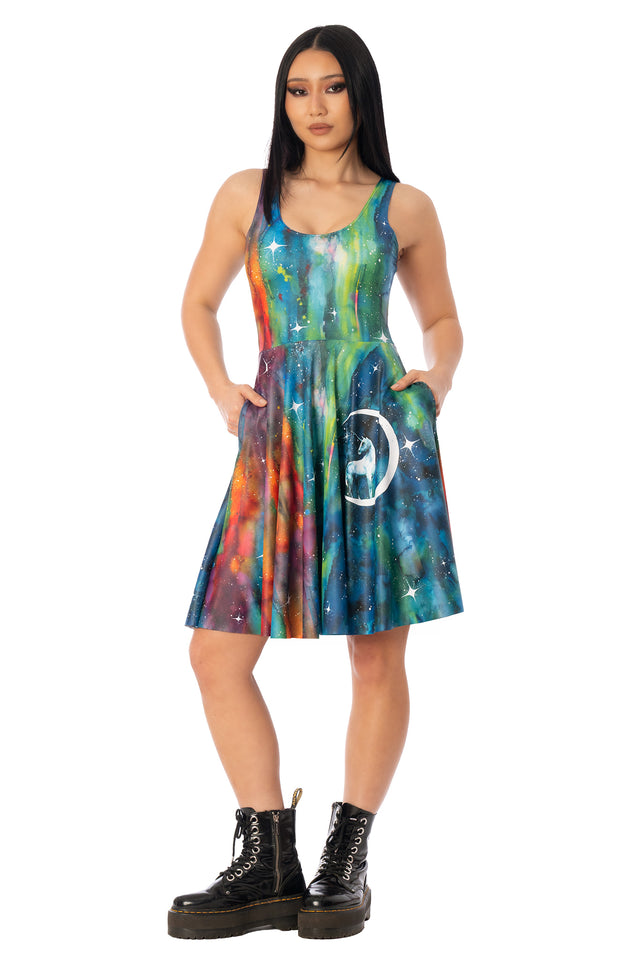 Unicorn Moon Scoop Longline Dress