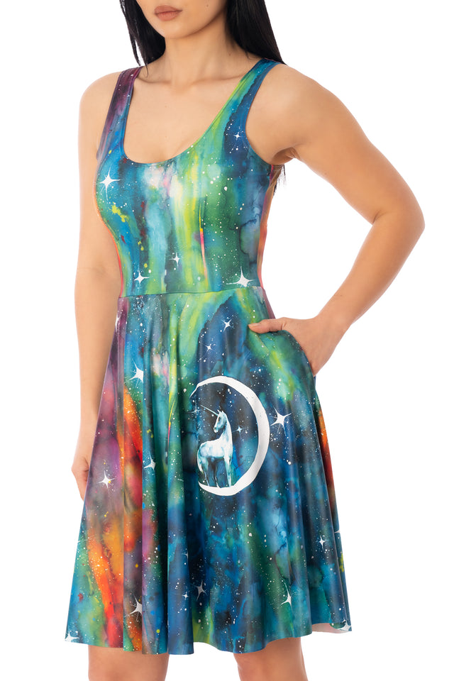 Unicorn Moon Scoop Longline Dress