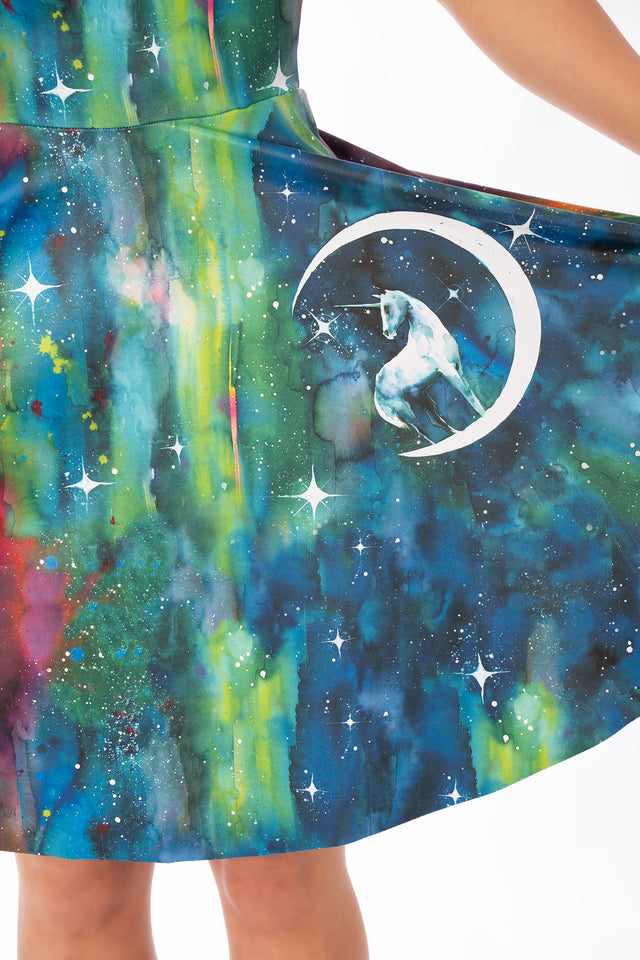 Unicorn Moon Scoop Longline Dress