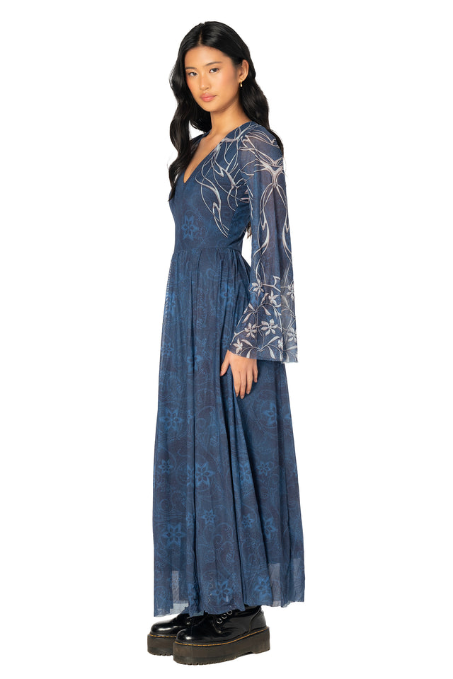 Galadriel Flare Sleeve Maxi Dress