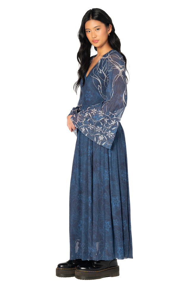Galadriel Flare Sleeve Maxi Dress