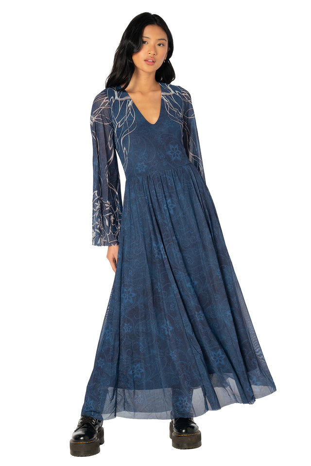 Galadriel Flare Sleeve Maxi Dress