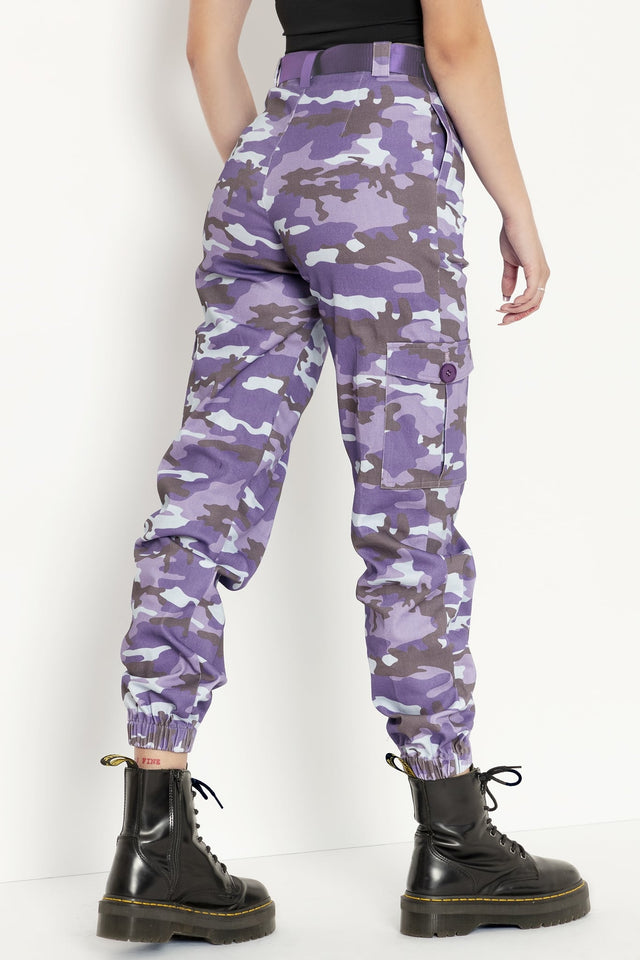 Camo Purple Cargo Pants