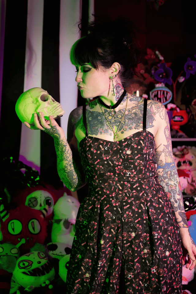 Crows in the Dark Long Lounge Jumpsuit