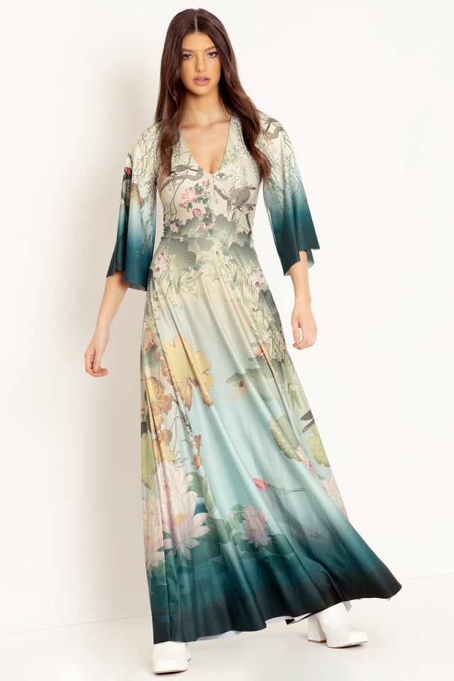 koi fish maxi dress Women Fish Dress Red Summer Long Dresses Y2k Flowy Cami Dress Vacation Koi Fish Spaghetti Strap Maxi Dress