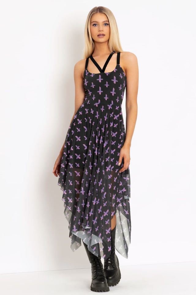 Double Crossed Occultist Handkerchief Dress