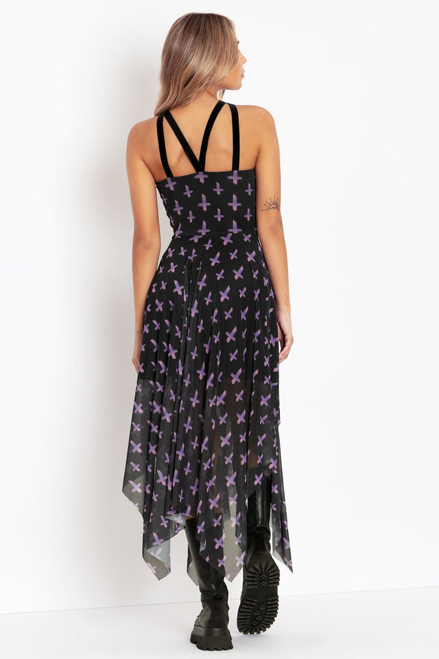 Double Crossed Occultist Handkerchief Dress