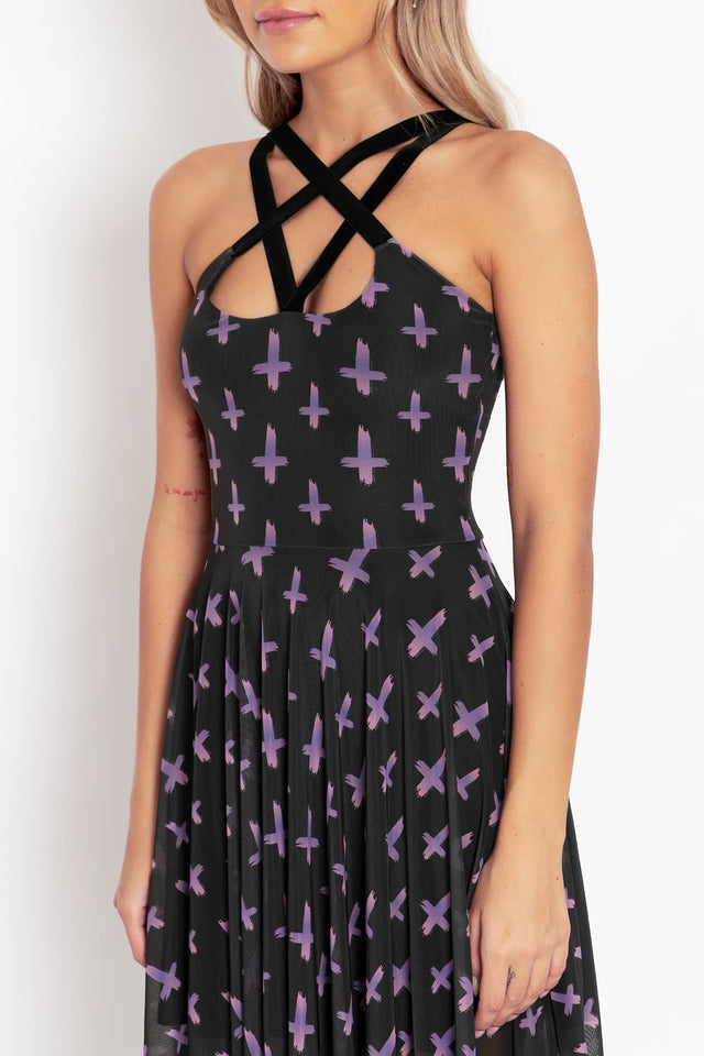 Double Crossed Occultist Handkerchief Dress