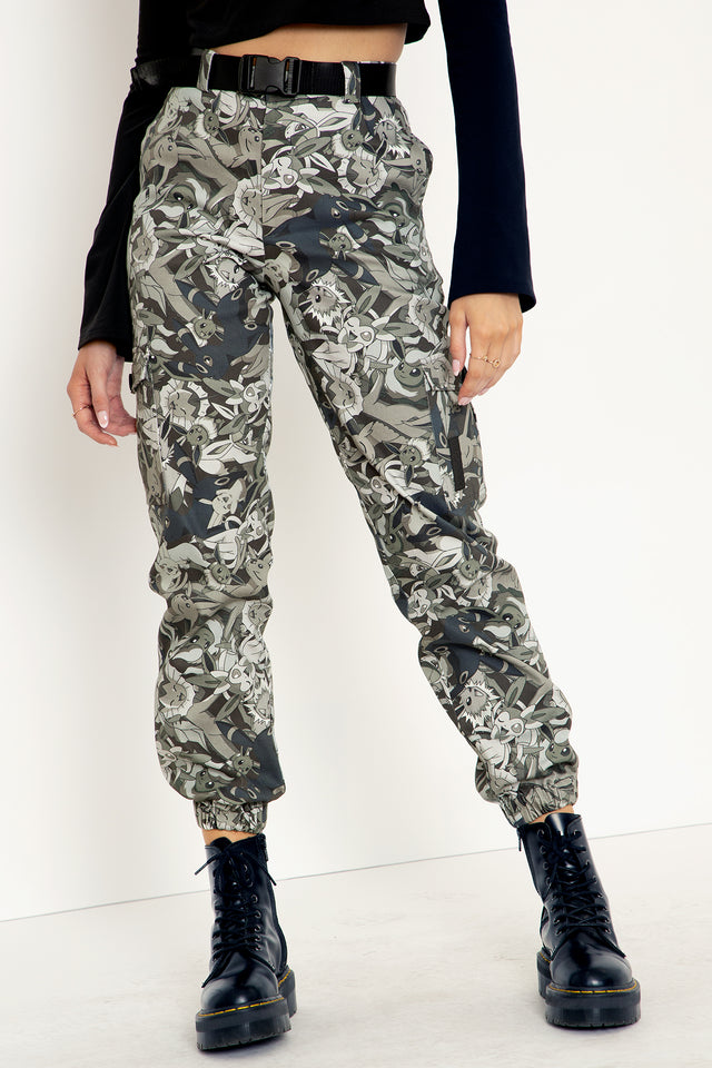Eevee Evolution Camo Cargo Pants