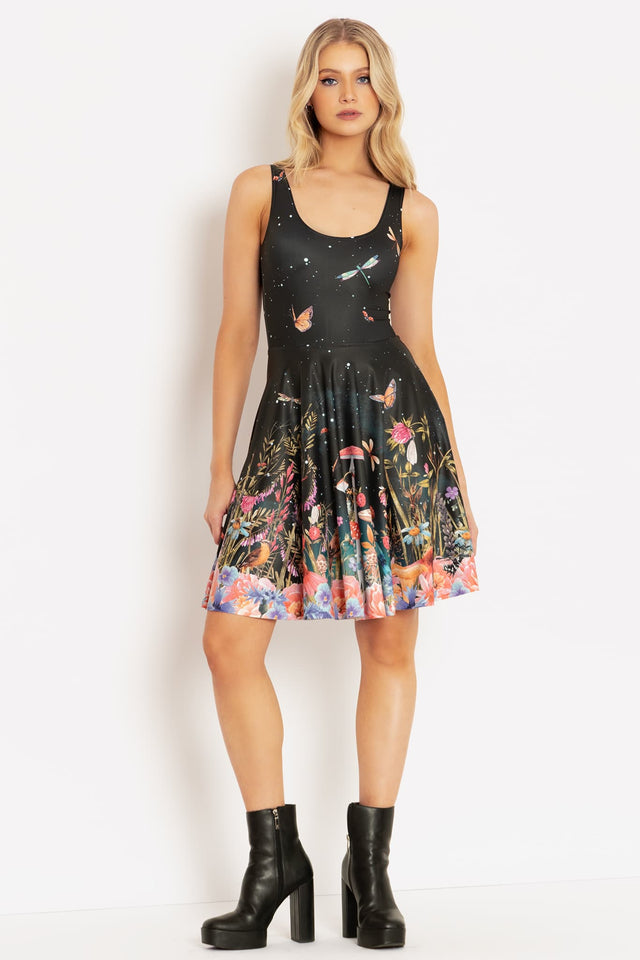 Fairytale Floral Scoop Longline Dress