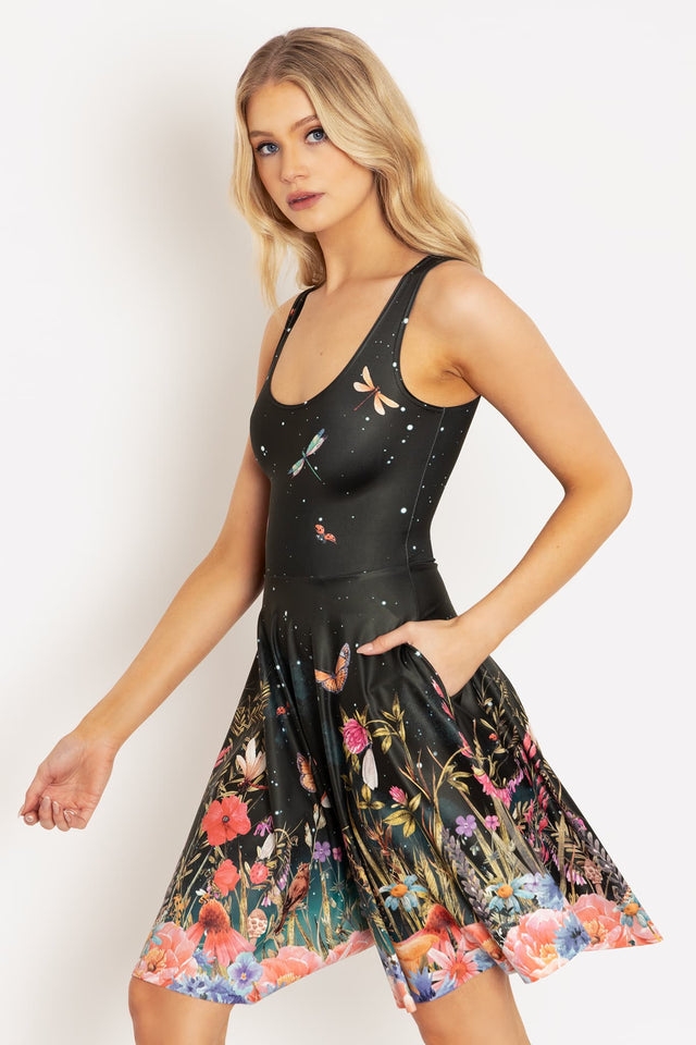 Fairytale Floral Scoop Longline Dress