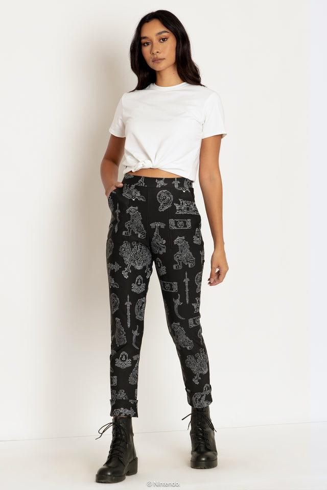 Geoglyphs Cuffed Pants