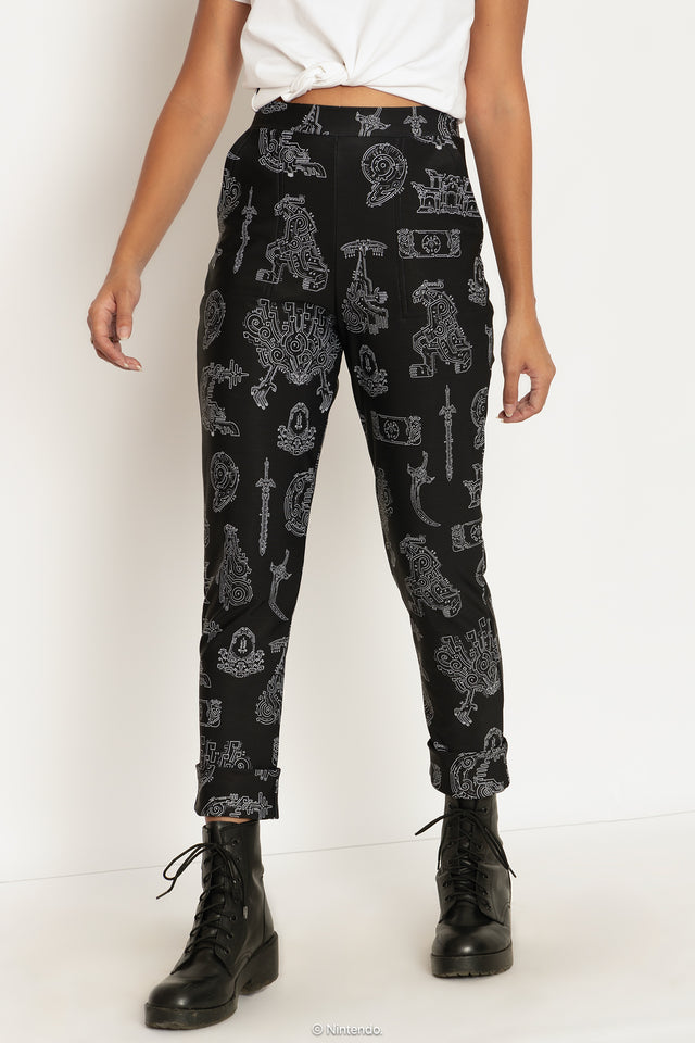Geoglyphs Cuffed Pants