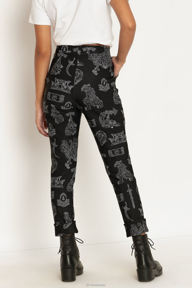 Geoglyphs Cuffed Pants