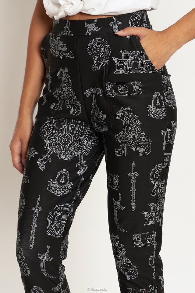 Geoglyphs Cuffed Pants