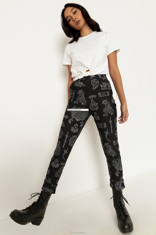 Geoglyphs Cuffed Pants