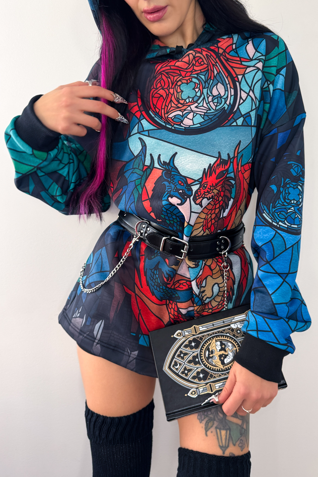 Glass Dragon Comfy Hoodie