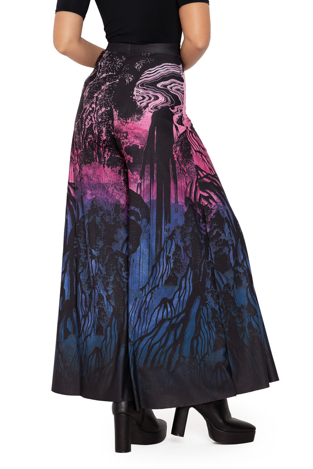 BlackMilk Clothing - hokusais waterfalls palazzo pants