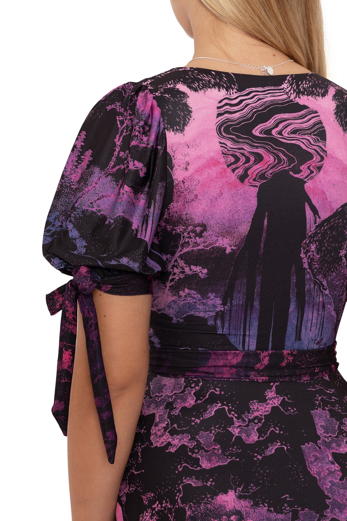 Robe Komarov ‘Waterfall’ – Taille XL, En Mousseline Avec Perles – Neuve Sans étiquettes