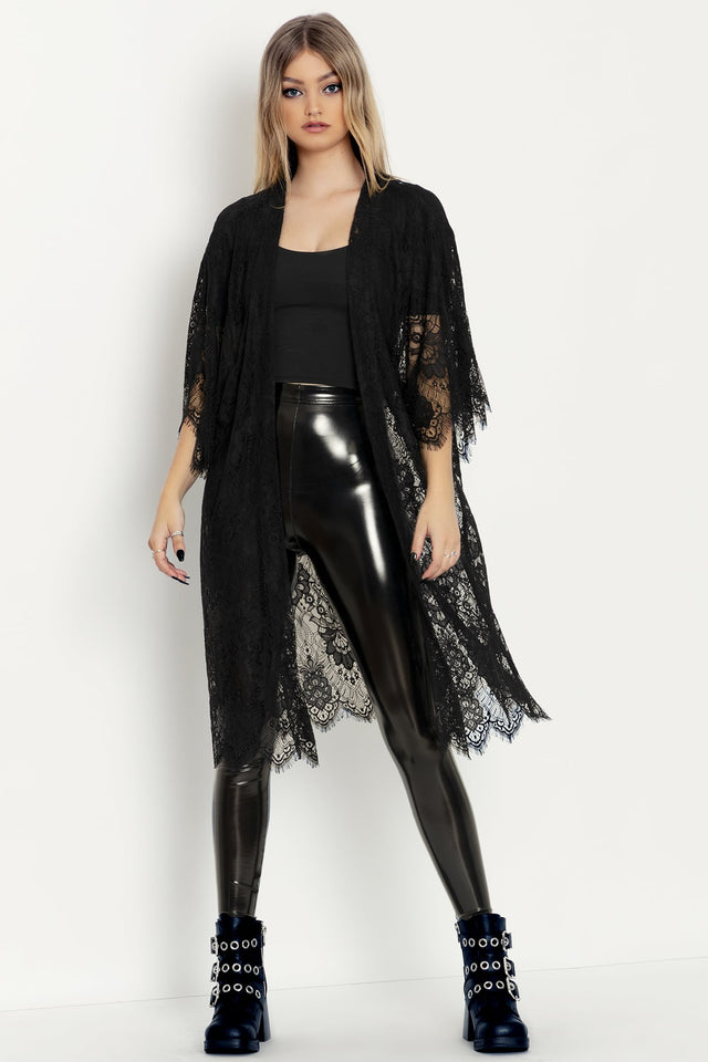 Late Night Lace Kimono
