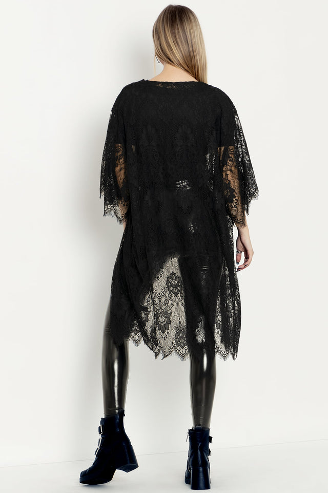 Late Night Lace Kimono
