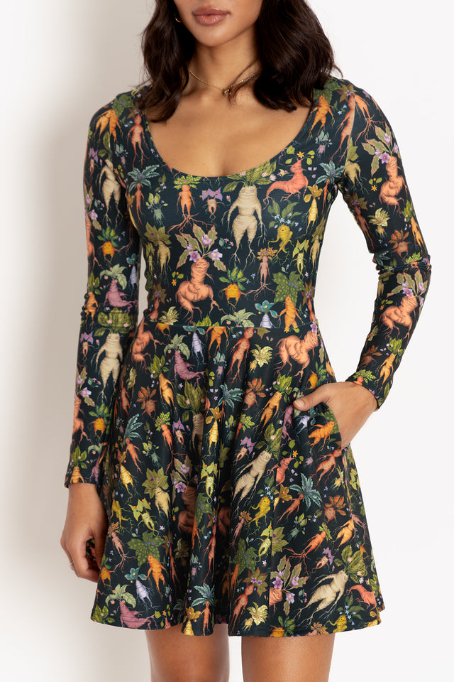 Mandrakes Toastie Long Sleeve Skater Dress
