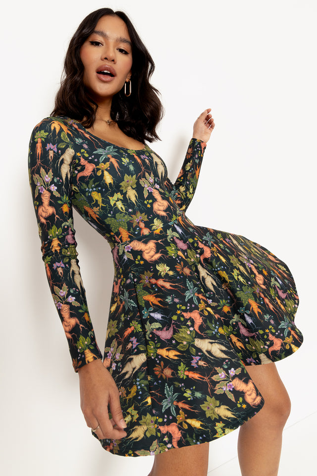 Mandrakes Toastie Long Sleeve Skater Dress