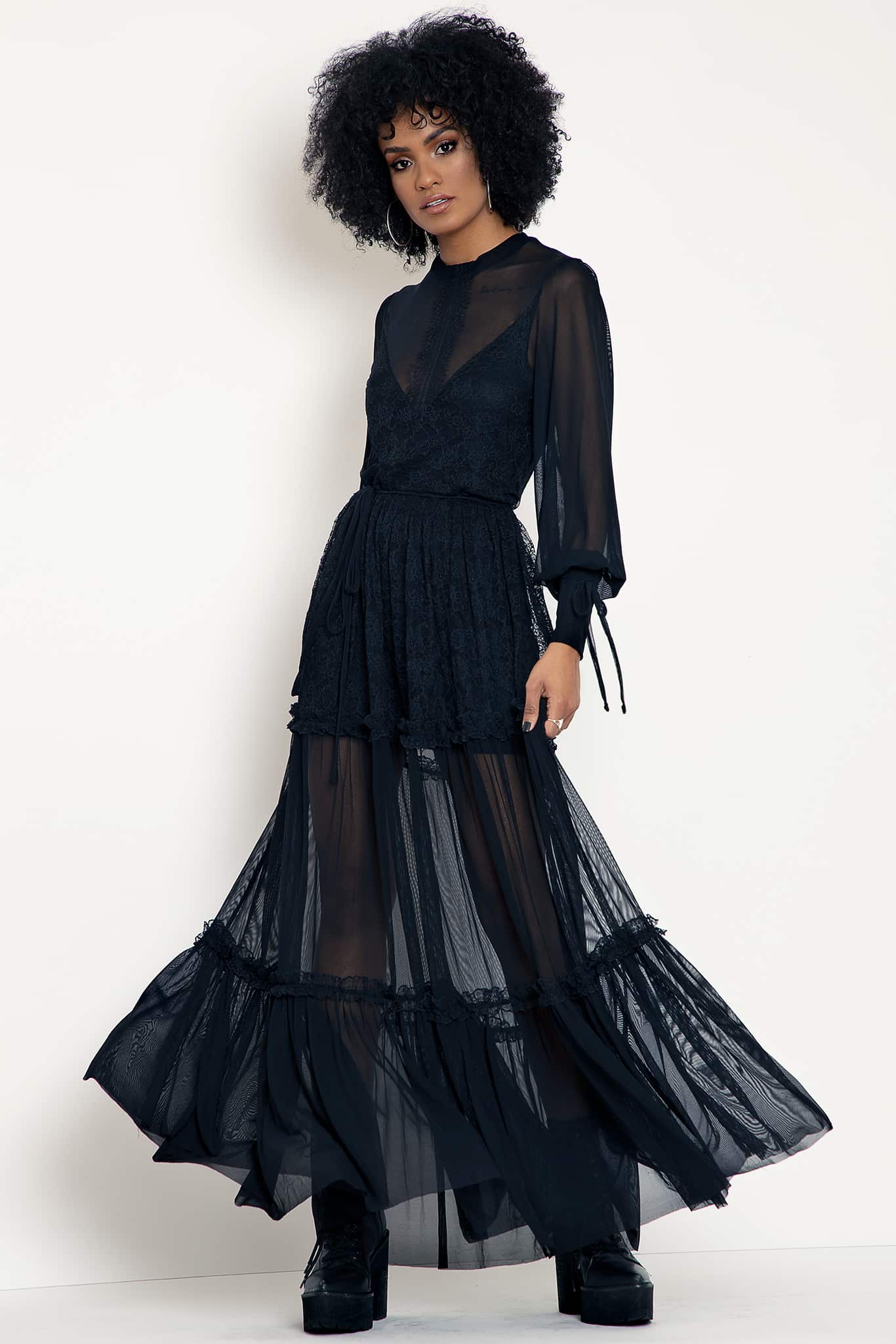 Midnight Ritual Sheer Maxi Dress – BlackMilk Clothing