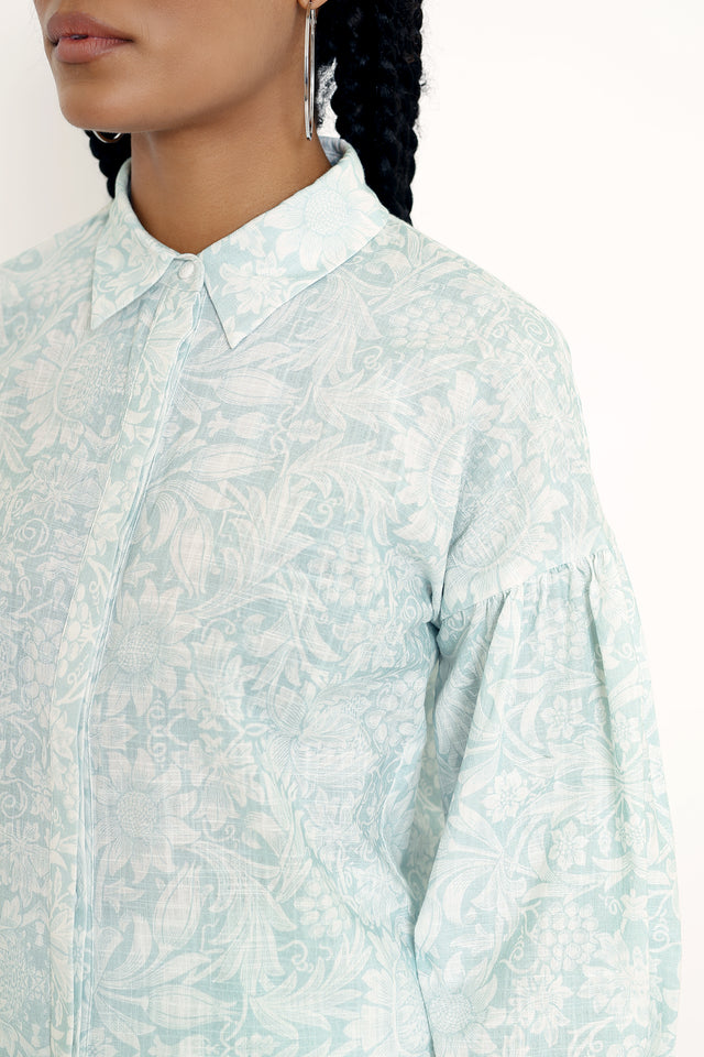 Morris Sunflower Puff Sleeve Shirt