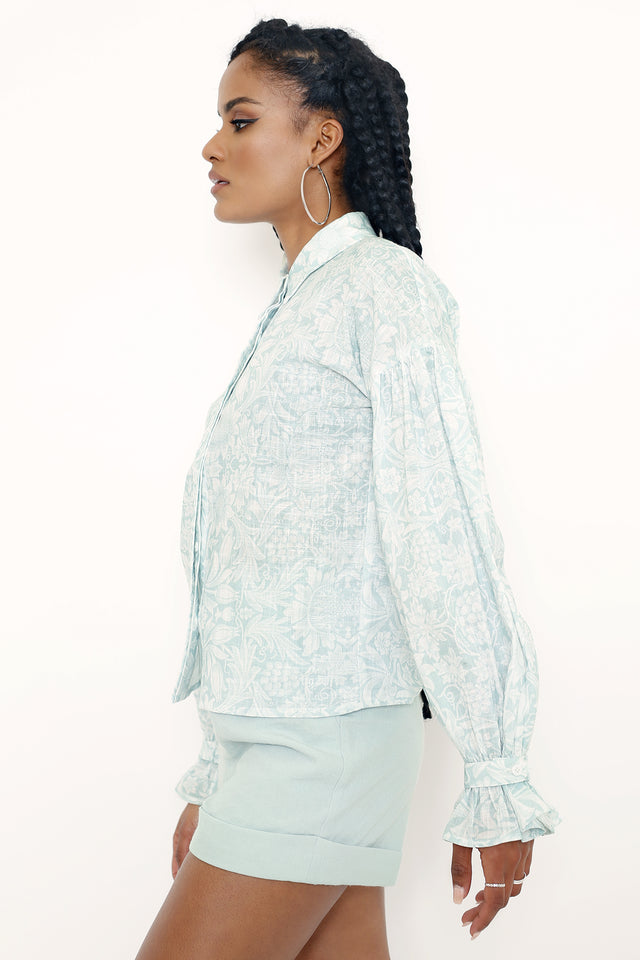 Morris Sunflower Puff Sleeve Shirt