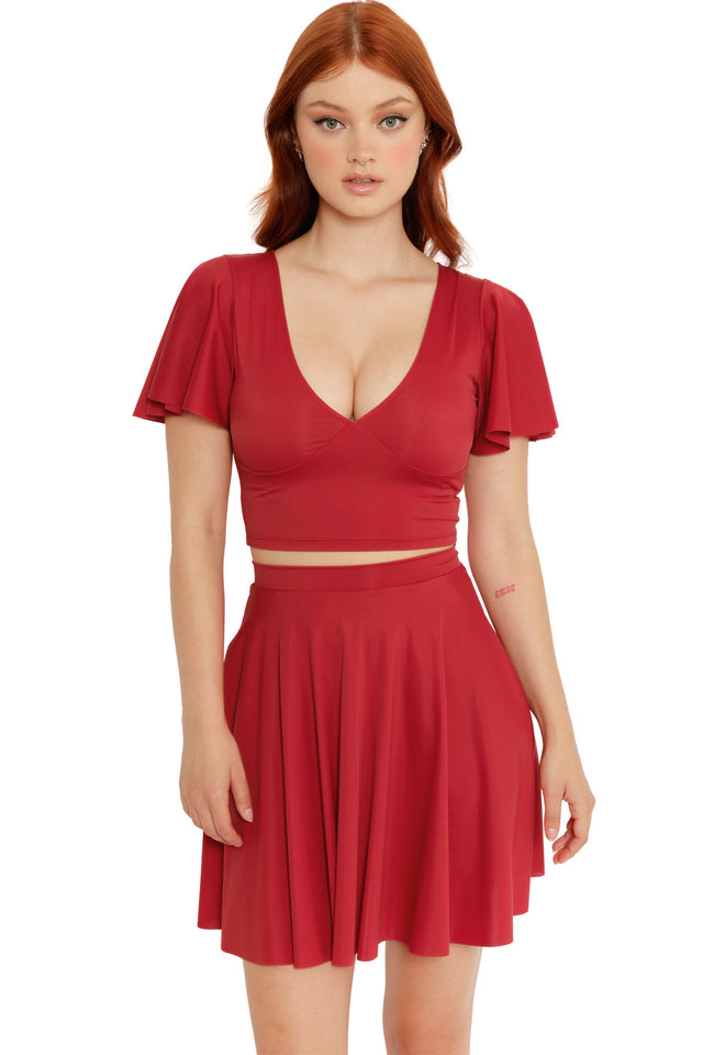 Sleek Pepper Pocket Skater Skirt