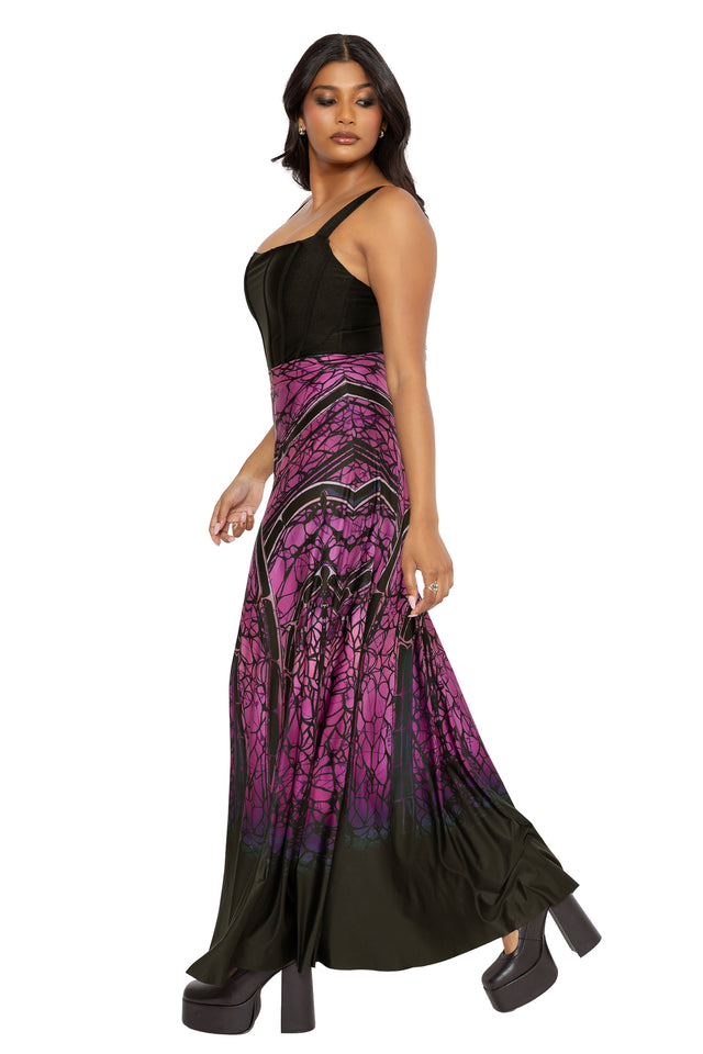 Preyer Plum Maxi Skirt BlackMilk Clothing Preyer Plum Maxi Skirt BlackMilk Clothing