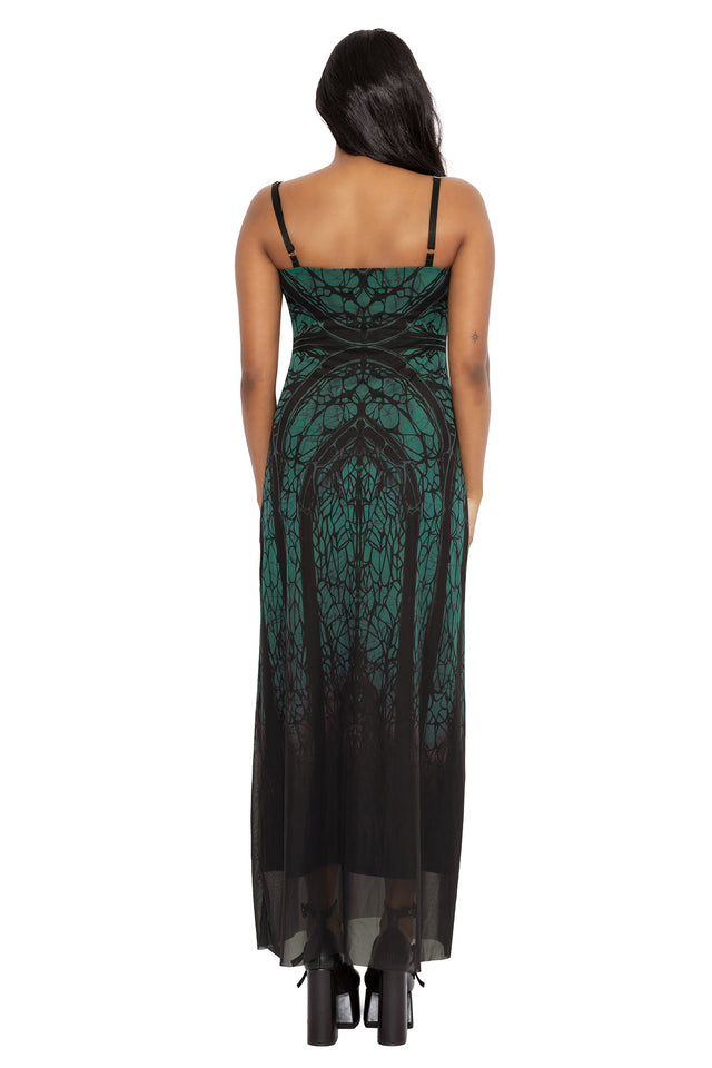 sheer mesh maxi dress Preyer Sheer A-Line Maxi Dress – BlackMilk Clothing