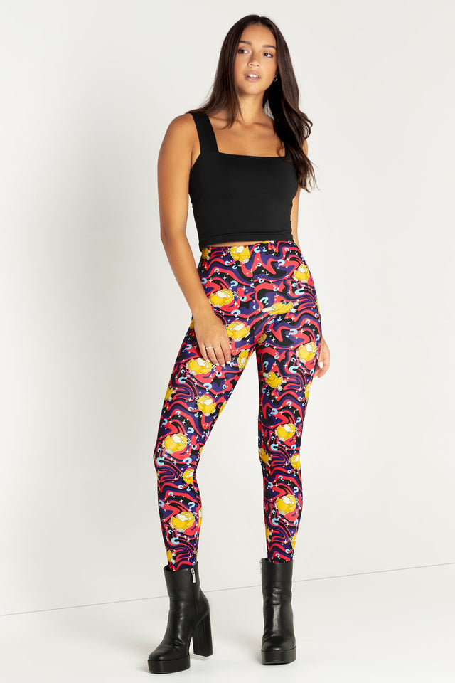 Psyduck Confusion High Waisted Matte Finish Leggings