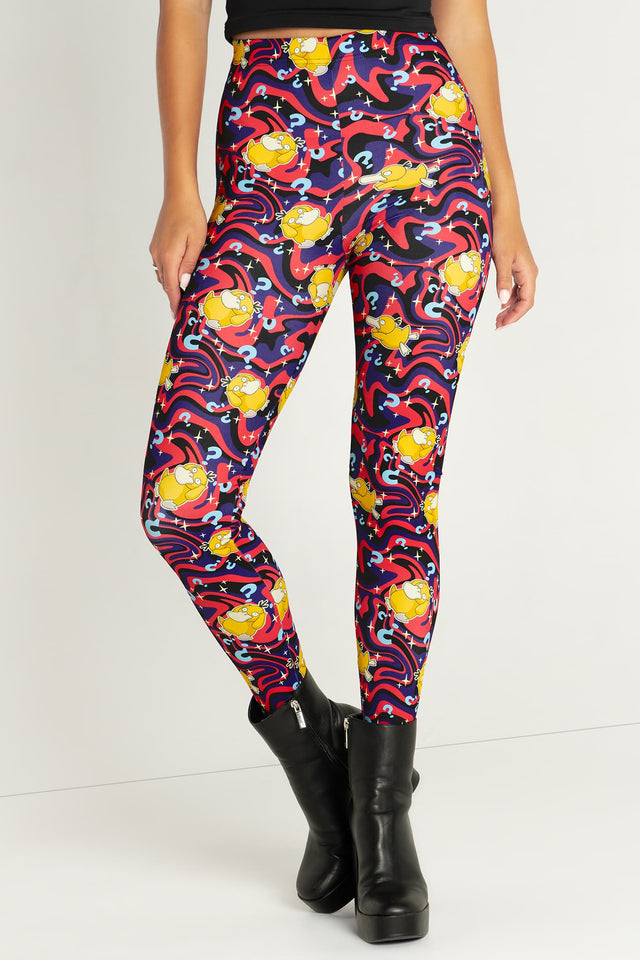 Psyduck Confusion High Waisted Matte Finish Leggings