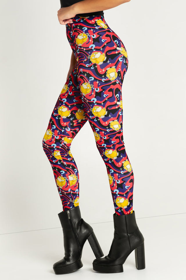 Psyduck Confusion High Waisted Matte Finish Leggings