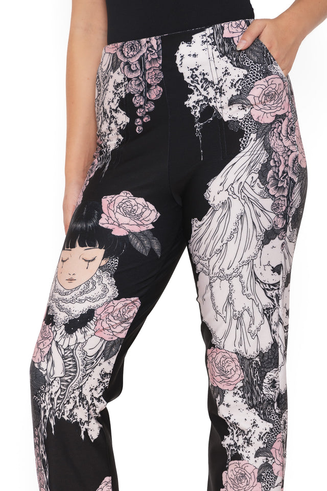 BlackMilk Clothing - Takato Yamamoto Burial Games High Waisted Straight Leg Pants