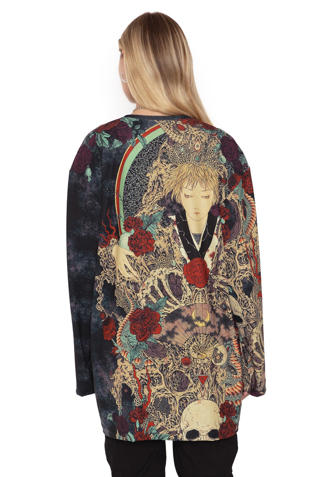 takato yamamoto shu ra long sleeve oversized tee back 