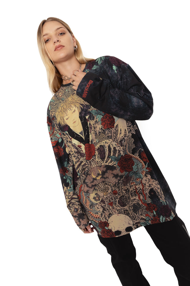 takato yamamoto shu ra long sleeve oversized tee wide 