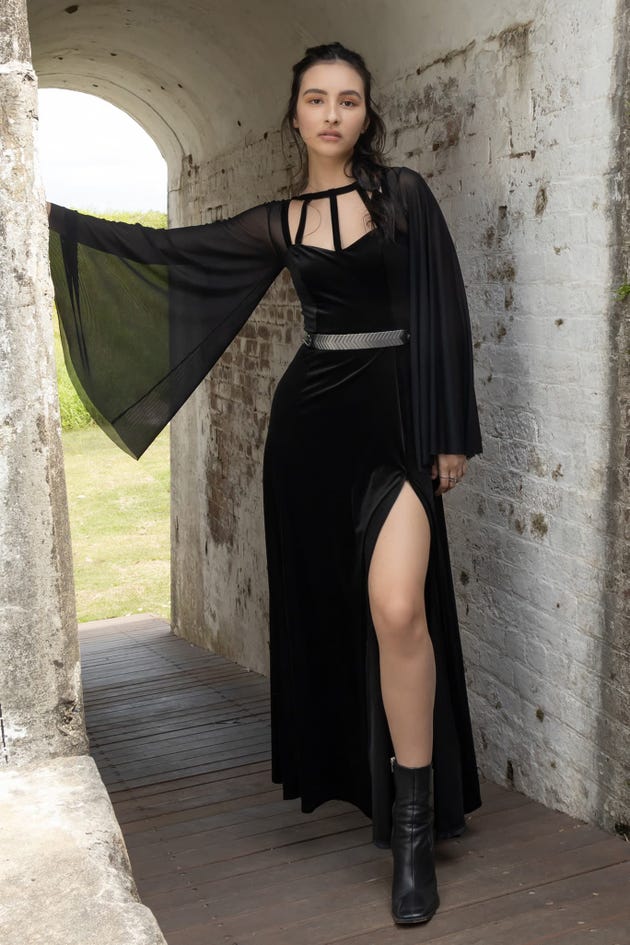 Sorceress Strapped Up Maxi Dress