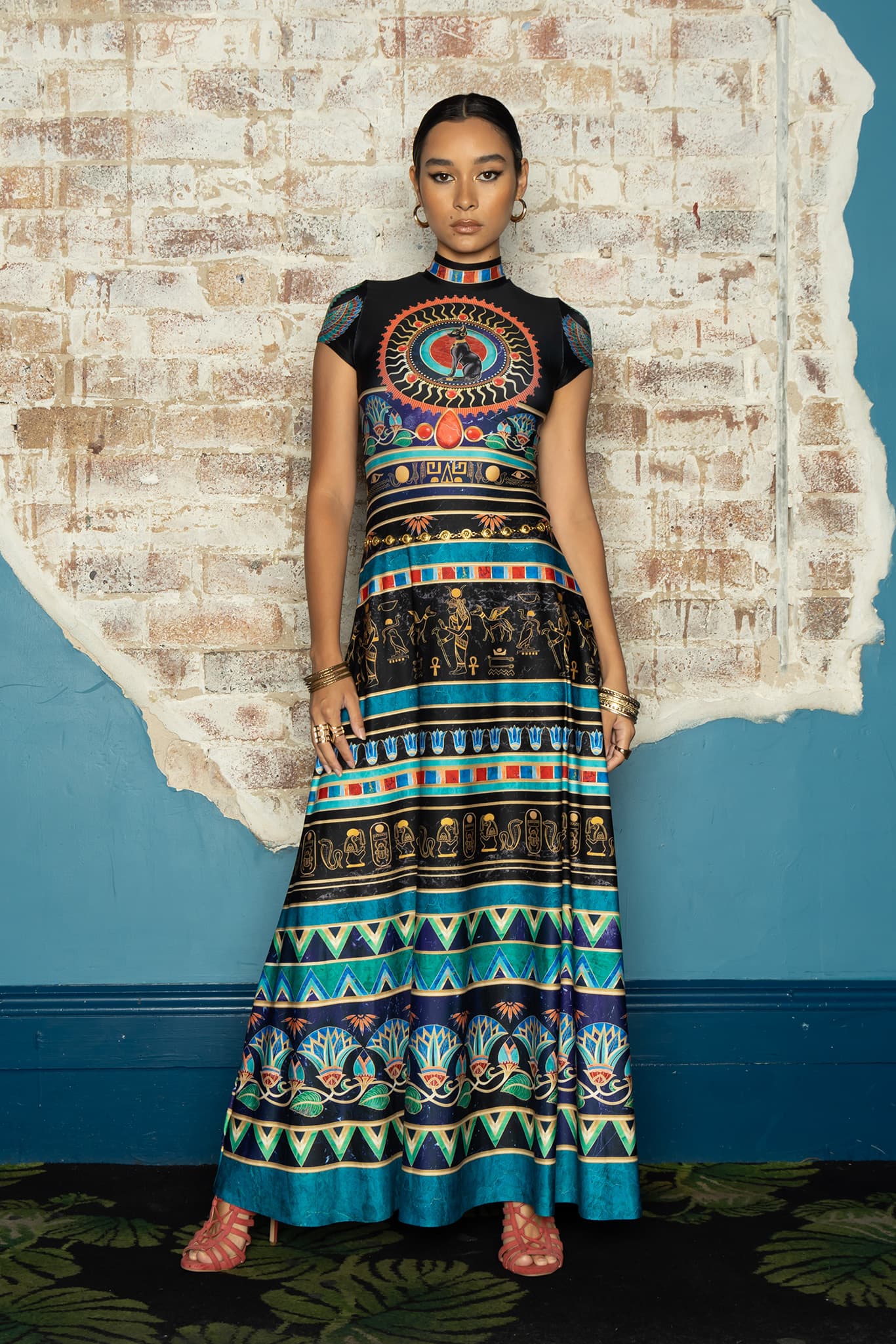 Egyptian Print Dresses