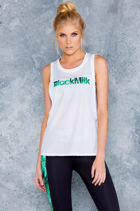 REPPIN' IT GALAXY EMERALD MUSCLE TOP