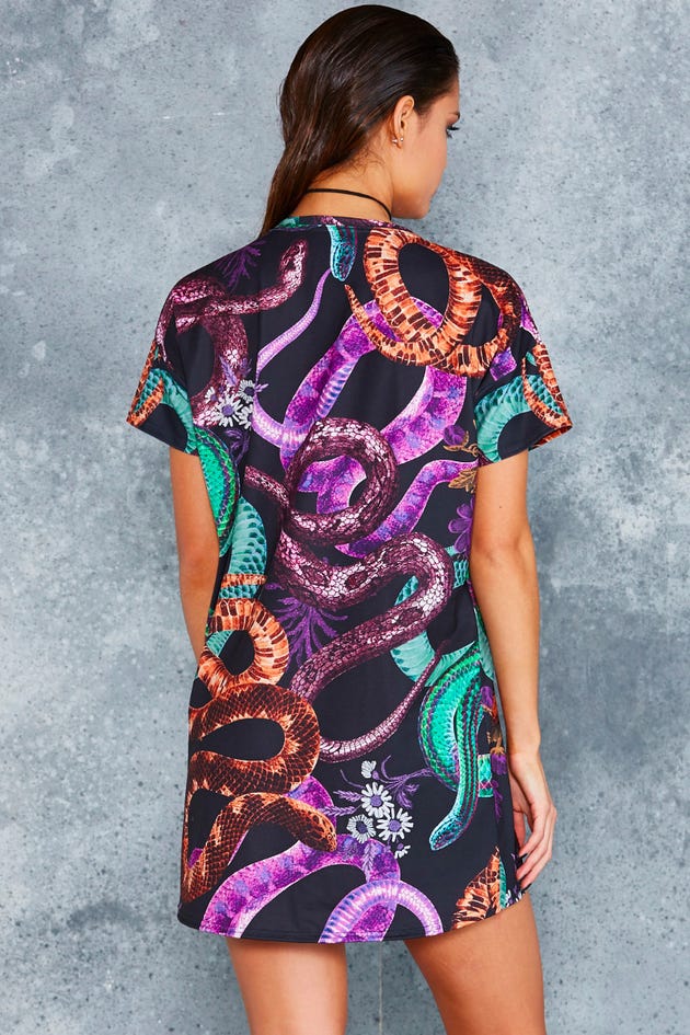 VINTAGE VIPERS SLOUCHED TEE DRESS