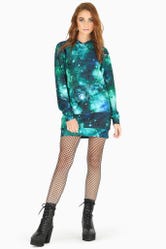 Galaxy Turquoise Slouchy