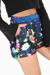 Dreaming In Twilight Watercolours Cuffed Shorts