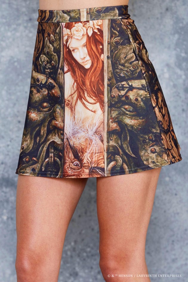INTO THE LABYRINTH A-LINE SKIRT