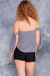 Gingham Black Party Time Shirt