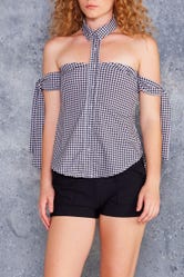 Gingham Black Party Time Shirt