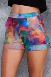 Galaxy Rainbow Cuffed Shorts