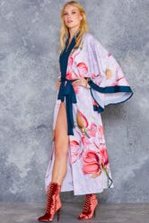 Magnolia Magic Swan Kimono